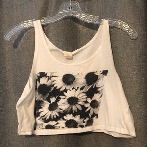 Sun flower crop top